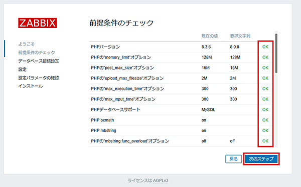 前提条件のチェック